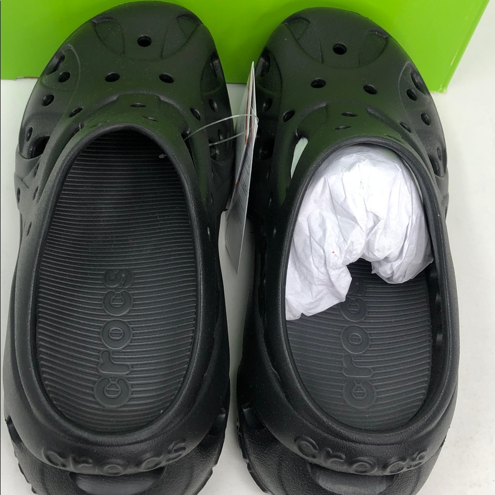 Crocs Caged 211141-001 Women’s Black Slip On Clogs- Size 7 - Picture 6 of 7